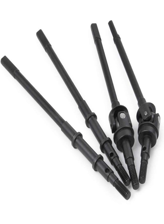 QUE-T 4pcs Steel Crawler Front & Rear Axle Drive Shaft CVD Set for 1/10 RC Axial SCX10II 90046 Car - Image 1